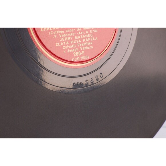 Jerry Mazanec - Rano Raničko / Chaloupky Pod Horami 1941 10" 78rpm Record 280-F - Picture 13 of 16